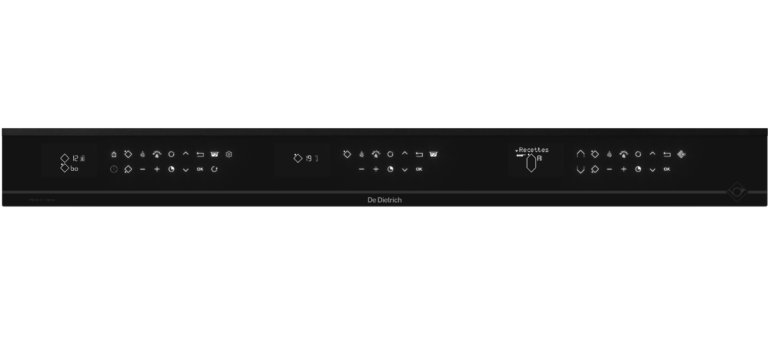 LCD displej varné desky De Dietrich  DPI4832B